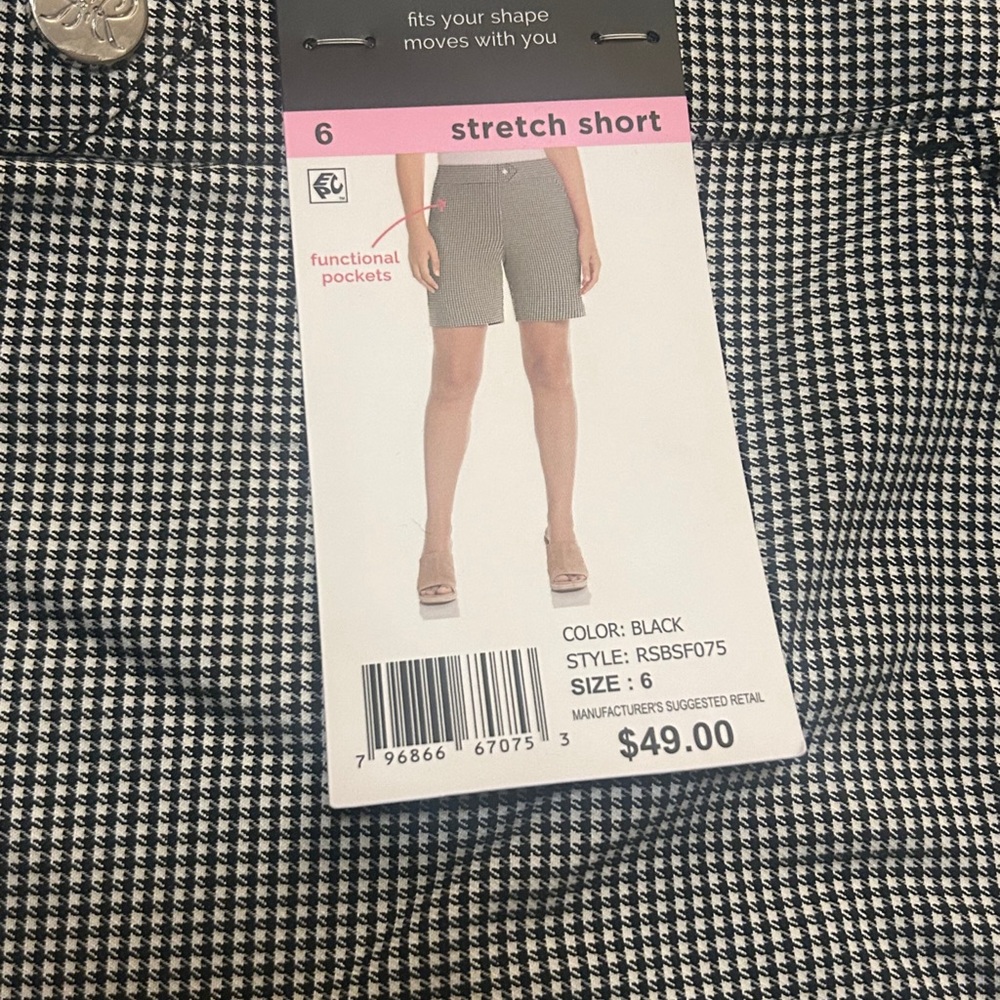 NWT Rafaella Women's Shorts Size 6 Stretch Casual